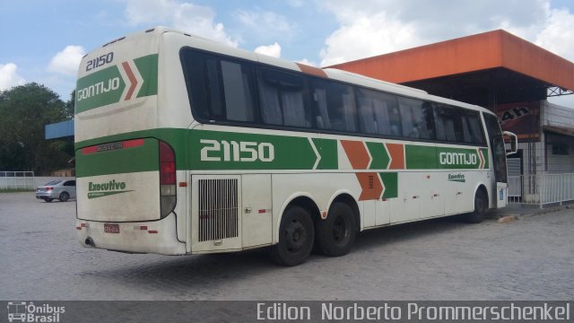 Empresa Gontijo de Transportes 21150 na cidade de Tanguá, Rio de Janeiro, Brasil, por Edilon  Norberto Prommerschenkel. Número da foto: #4091553.