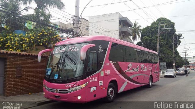 Lual Rio Turismo e Fretamento 3200 na cidade de Rio de Janeiro, Rio de Janeiro, Brasil, por Felipe França. Número da foto: #4091047.