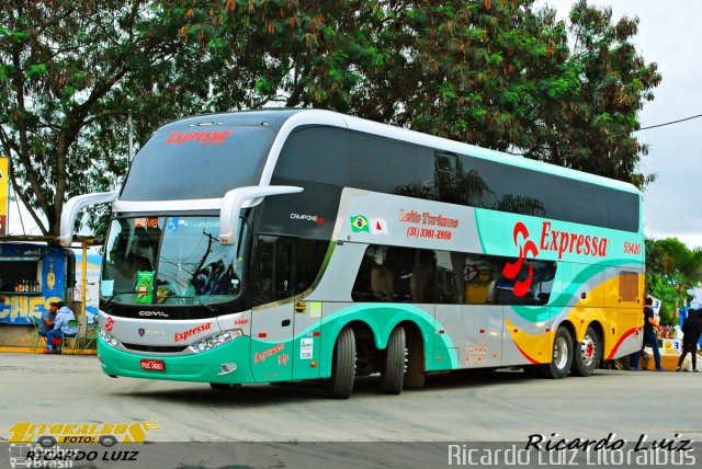 Expressa Turismo 55420 na cidade de Aparecida, São Paulo, Brasil, por Ricardo Luiz. Número da foto: #4091908.