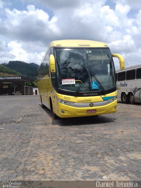 Viação Itapemirim 3003 na cidade de Manhuaçu, Minas Gerais, Brasil, por Daniel Teixeira . Número da foto: #4090268.