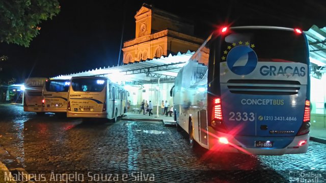 Viação Nossa Senhora das Graças 2333 na cidade de Valença, Rio de Janeiro, Brasil, por Matheus Ângelo Souza e Silva. Número da foto: #4091445.