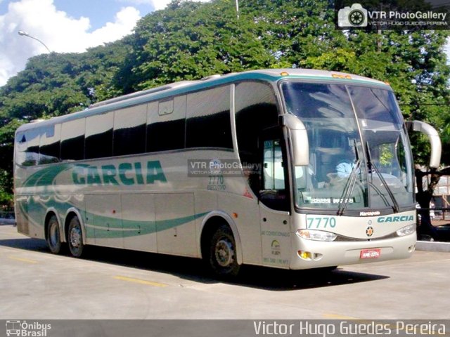 Viação Garcia 7770 na cidade de Maringá, Paraná, Brasil, por Victor Hugo Guedes Pereira. Número da foto: #4036699.