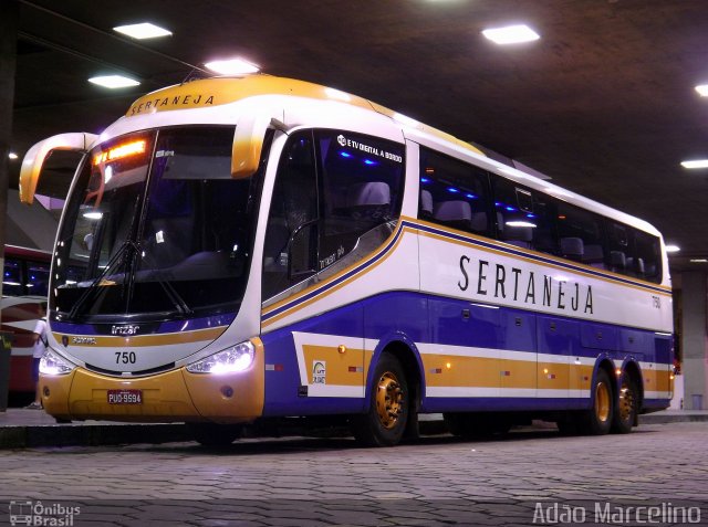 Viação Sertaneja 750 na cidade de Belo Horizonte, Minas Gerais, Brasil, por Adão Raimundo Marcelino. Número da foto: #4036722.