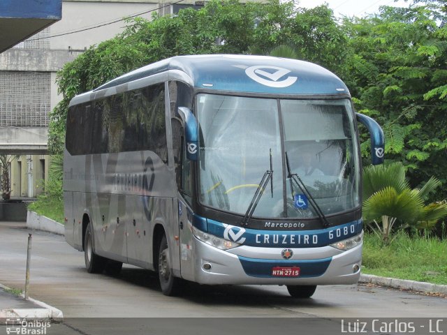 Viação Cruzeiro 6080 na cidade de Recife, Pernambuco, Brasil, por Luiz Carlos de Santana. Número da foto: #4036159.