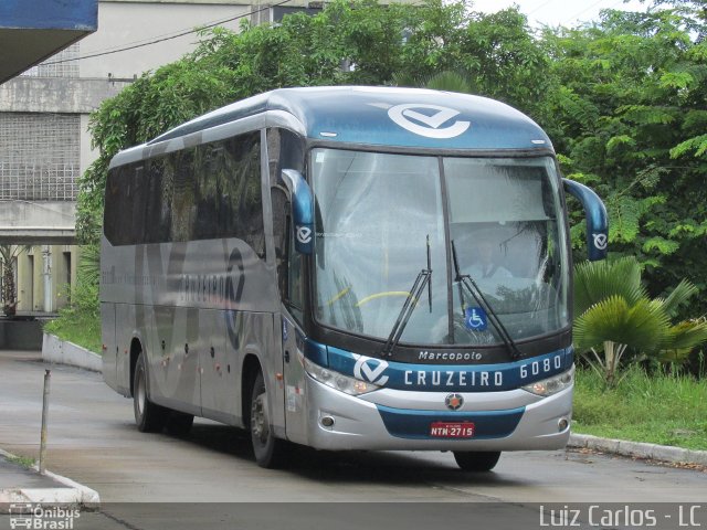 Viação Cruzeiro 6080 na cidade de Recife, Pernambuco, Brasil, por Luiz Carlos de Santana. ID da foto: 4036159.