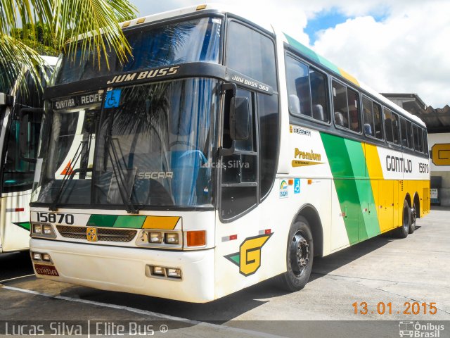 Empresa Gontijo de Transportes 15870 na cidade de Recife, Pernambuco, Brasil, por Lucas Silva. ID da foto: 4036560.