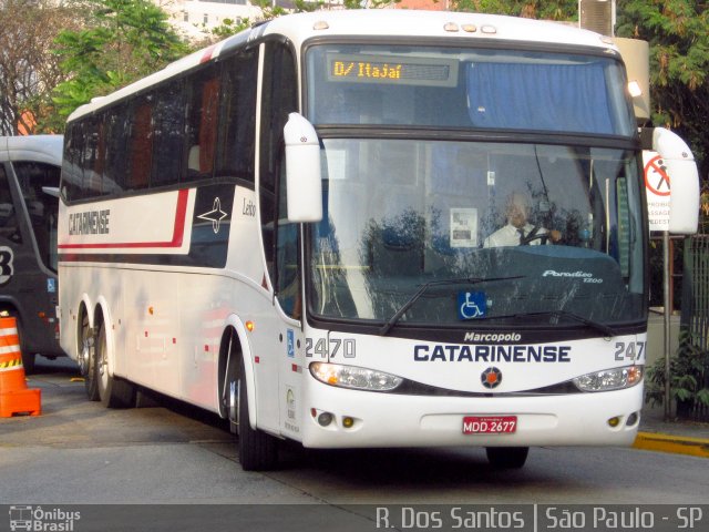 Auto Viação Catarinense 2470 na cidade de São Paulo, São Paulo, Brasil, por Rafael Santos. Número da foto: #4092585.