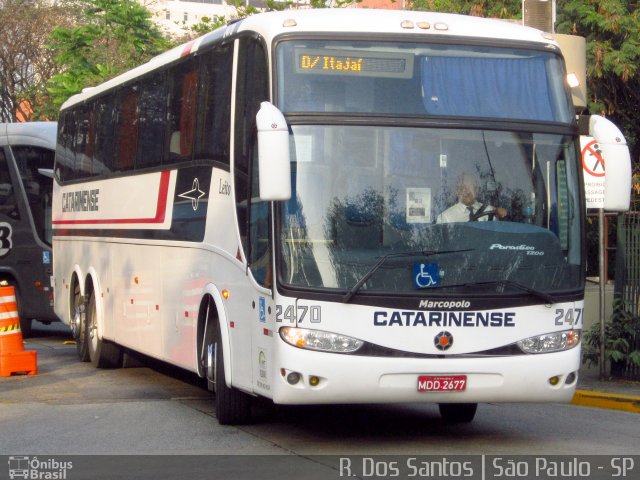 Auto Viação Catarinense 2470 na cidade de São Paulo, São Paulo, Brasil, por Rafael Santos. ID da foto: 4092585.