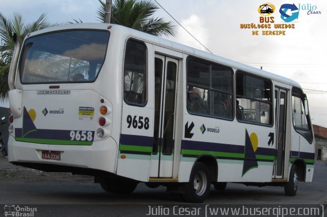 Viação Modelo 9658 na cidade de Aracaju, Sergipe, Brasil, por Julio Cesar  Barbosa Martins. Número da foto: #4094401.