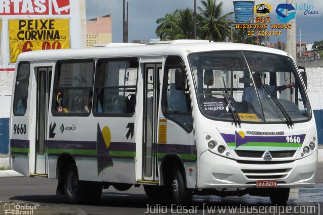 Viação Modelo 9660 na cidade de Aracaju, Sergipe, Brasil, por Julio Cesar  Barbosa Martins. ID da foto: 4094403.