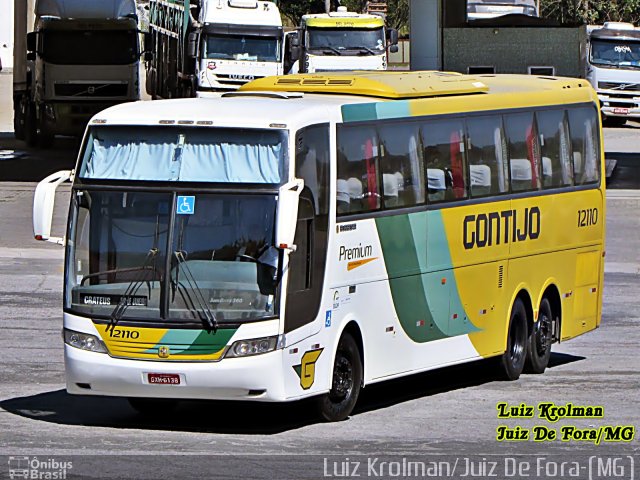 Empresa Gontijo de Transportes 12110 na cidade de Juiz de Fora, Minas Gerais, Brasil, por Luiz Krolman. Número da foto: #4094072.