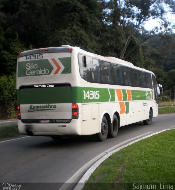 Cia. São Geraldo de Viação 14315 na cidade de Manhuaçu, Minas Gerais, Brasil, por Saimom  Lima. ID da foto: 4093166.