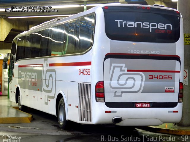 Transpen Transporte Coletivo e Encomendas 34055 na cidade de São Paulo, São Paulo, Brasil, por Rafael Santos. ID da foto: 4096089.