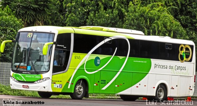 Expresso Princesa dos Campos 6145 na cidade de Curitiba, Paraná, Brasil, por Luiz Scarabotto . Número da foto: #4094659.