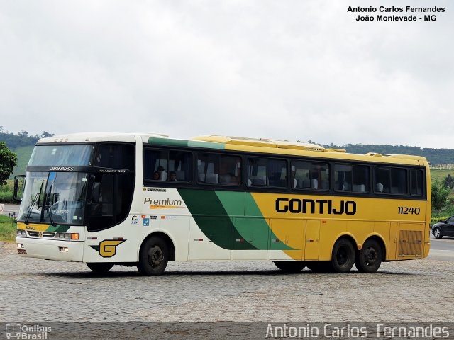 Empresa Gontijo de Transportes 11240 na cidade de João Monlevade, Minas Gerais, Brasil, por Antonio Carlos Fernandes. ID da foto: 4094815.