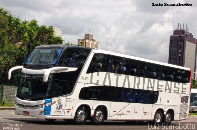 Auto Viação Catarinense 3603 na cidade de Curitiba, Paraná, Brasil, por Luiz Scarabotto . ID da foto: 4094654.