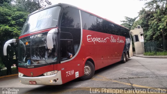 Expresso São Luiz 7310 na cidade de São Paulo, São Paulo, Brasil, por Luis Philippe Cardoso Coelho. ID da foto: 4094630.