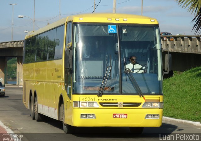 Viação Itapemirim 45261 na cidade de Vitória, Espírito Santo, Brasil, por Luan Peixoto. Número da foto: #4039090.