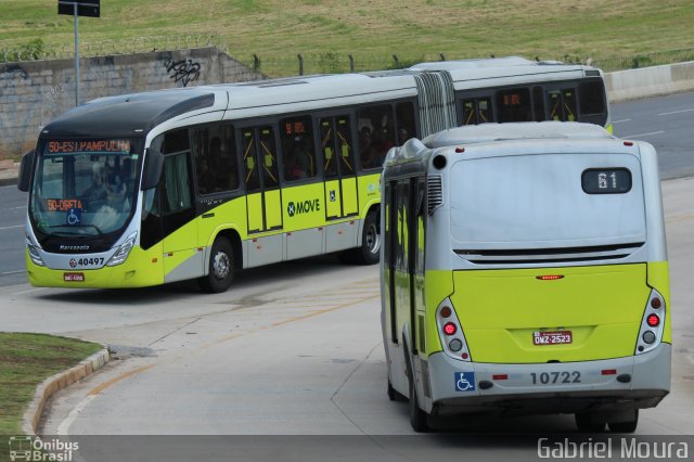Milênio Transportes 10722 na cidade de Belo Horizonte, Minas Gerais, Brasil, por Gabriel Moura. Número da foto: #4039007.