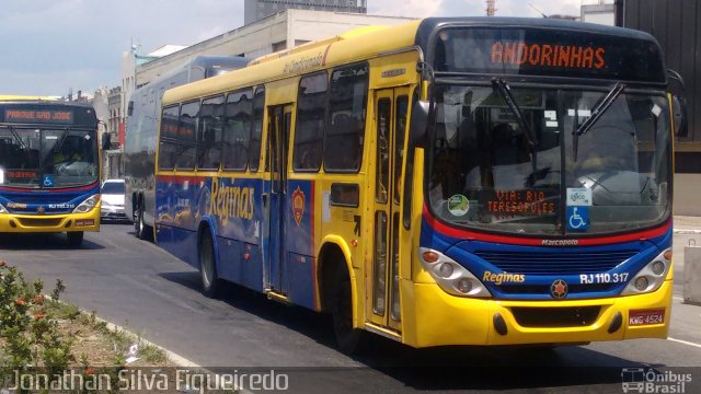 Auto Viação Reginas RJ 110.317 na cidade de Rio de Janeiro, Rio de Janeiro, Brasil, por Jonathan Silva Figueiredo. Número da foto: #4037177.