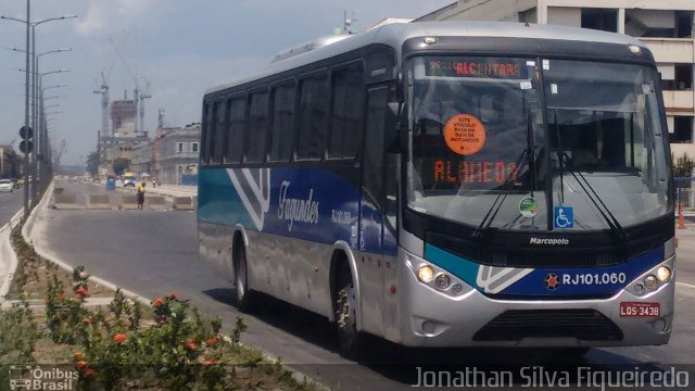 Auto Ônibus Fagundes RJ 101.060 na cidade de Rio de Janeiro, Rio de Janeiro, Brasil, por Jonathan Silva Figueiredo. Número da foto: #4037181.