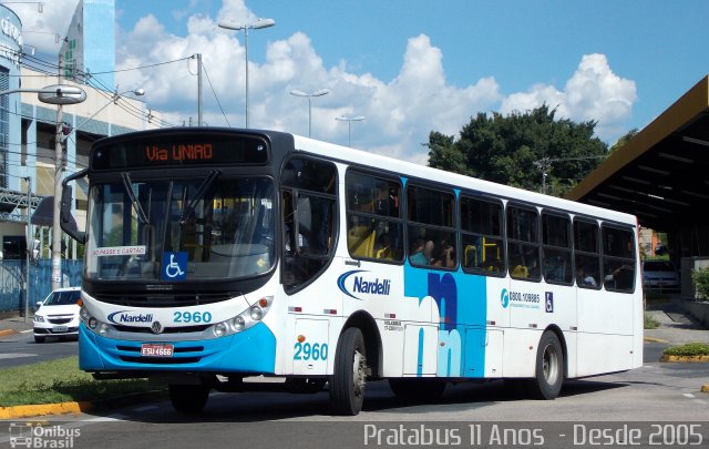 Nardelli Fretamento e Turismo 2960 na cidade de Salto, São Paulo, Brasil, por Cristiano Soares da Silva. ID da foto: 4039842.