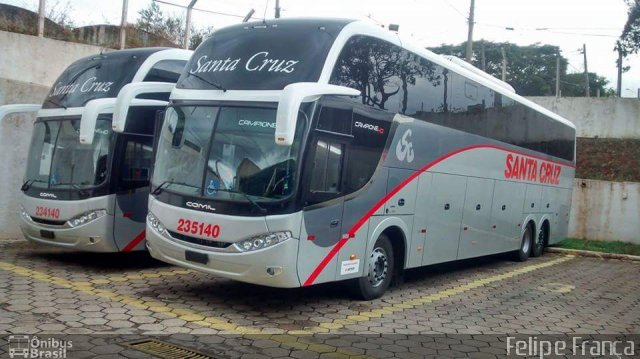 Viação Santa Cruz 235140 na cidade de Alfenas, Minas Gerais, Brasil, por Felipe França. Número da foto: #4040438.
