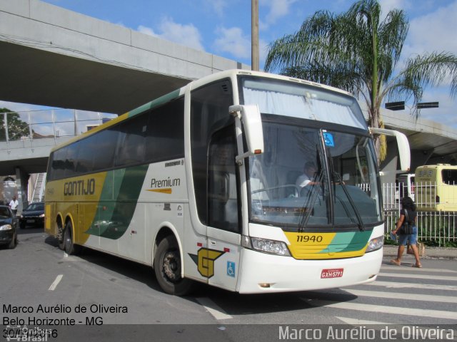 Empresa Gontijo de Transportes 11940 na cidade de Belo Horizonte, Minas Gerais, Brasil, por Marco Aurélio de Oliveira. ID da foto: 4040779.