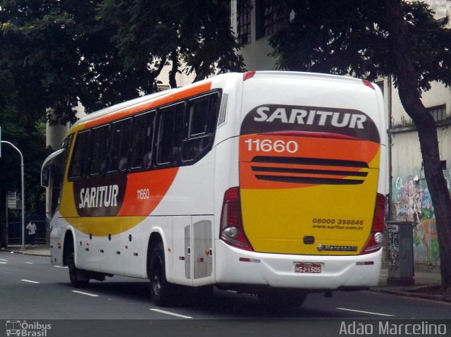 Saritur - Santa Rita Transporte Urbano e Rodoviário 11660 na cidade de Belo Horizonte, Minas Gerais, Brasil, por Adão Raimundo Marcelino. Número da foto: #4040680.