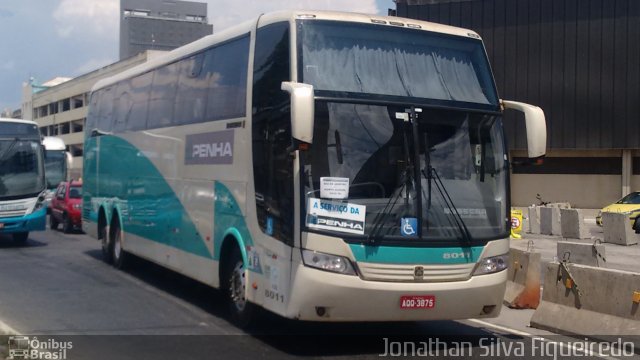 Empresa de Ônibus Nossa Senhora da Penha 8011 na cidade de Rio de Janeiro, Rio de Janeiro, Brasil, por Jonathan Silva Figueiredo. ID da foto: 4040634.