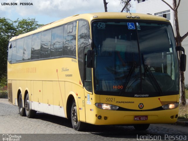 Viação Itapemirim 5021 na cidade de Caruaru, Pernambuco, Brasil, por Lenilson da Silva Pessoa. ID da foto: 4041025.