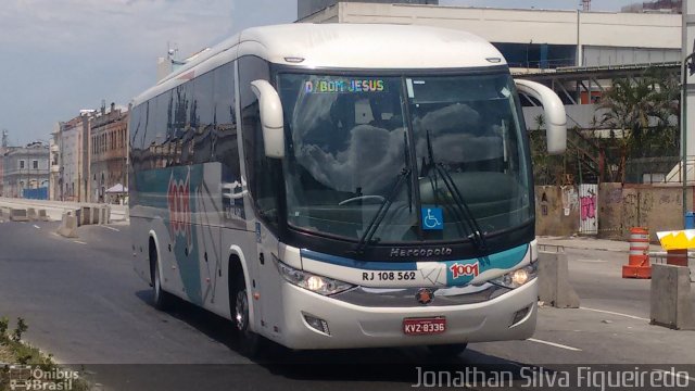 Auto Viação 1001 RJ 108.562 na cidade de Rio de Janeiro, Rio de Janeiro, Brasil, por Jonathan Silva Figueiredo. Número da foto: #4040718.