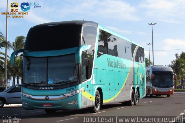 Viação Paraíso 2020 na cidade de Aracaju, Sergipe, Brasil, por Julio Cesar  Barbosa Martins. Número da foto: #4039832.