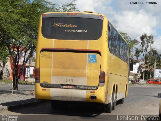 Viação Itapemirim 5021 na cidade de Caruaru, Pernambuco, Brasil, por Lenilson da Silva Pessoa. ID da foto: 4041010.