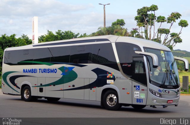 Nambei Turismo 861 na cidade de Pardinho, São Paulo, Brasil, por Diego Lip. Número da foto: #4040027.