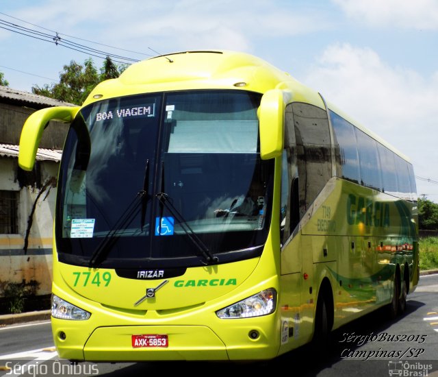 Viação Garcia 7749 na cidade de Campinas, São Paulo, Brasil, por Sérgio de Sousa Elias. Número da foto: #4041851.