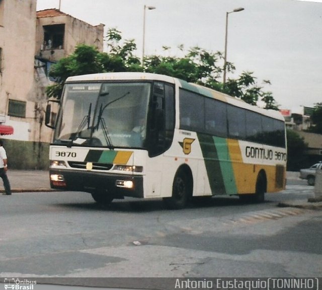 Empresa Gontijo de Transportes 3870 na cidade de Belo Horizonte, Minas Gerais, Brasil, por Antonio Eustaquio Toninho. ID da foto: 4042665.