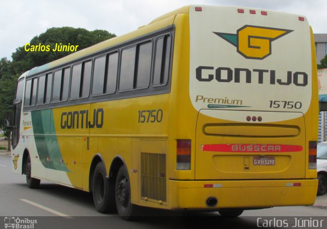 Empresa Gontijo de Transportes 15750 na cidade de Goiânia, Goiás, Brasil, por Carlos Júnior. ID da foto: 4041801.