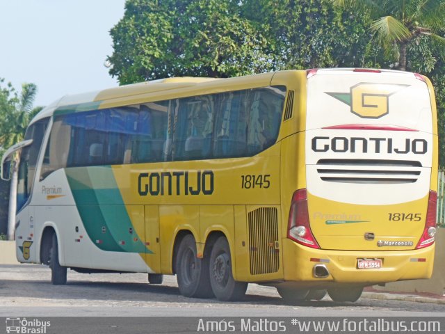 Empresa Gontijo de Transportes 18145 na cidade de Fortaleza, Ceará, Brasil, por Amós  Mattos. Número da foto: #4042713.