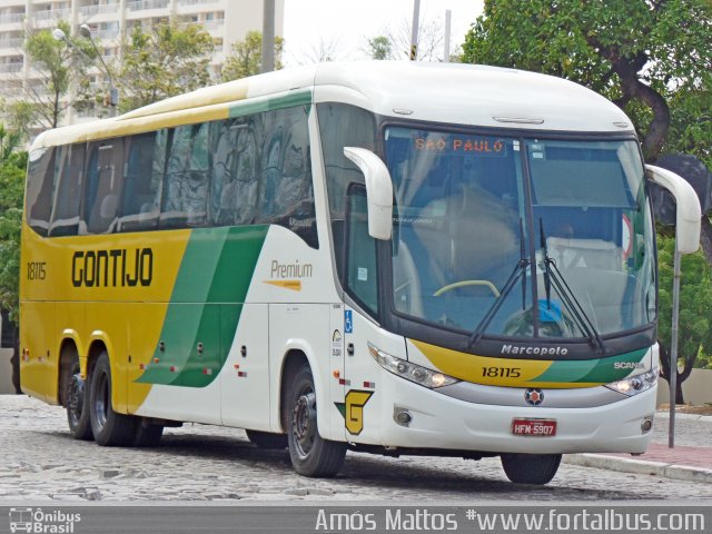 Empresa Gontijo de Transportes 18115 na cidade de Fortaleza, Ceará, Brasil, por Amós  Mattos. Número da foto: #4042679.