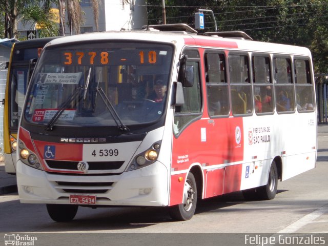 Transcooper > Norte Buss 4 5399 na cidade de São Paulo, São Paulo, Brasil, por Felipe Gonzales. Número da foto: #4043013.