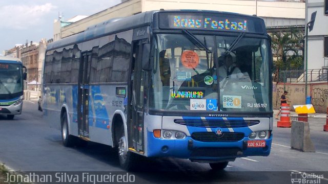 Viação Mauá RJ 185.157 na cidade de Rio de Janeiro, Rio de Janeiro, Brasil, por Jonathan Silva Figueiredo. Número da foto: #4042557.