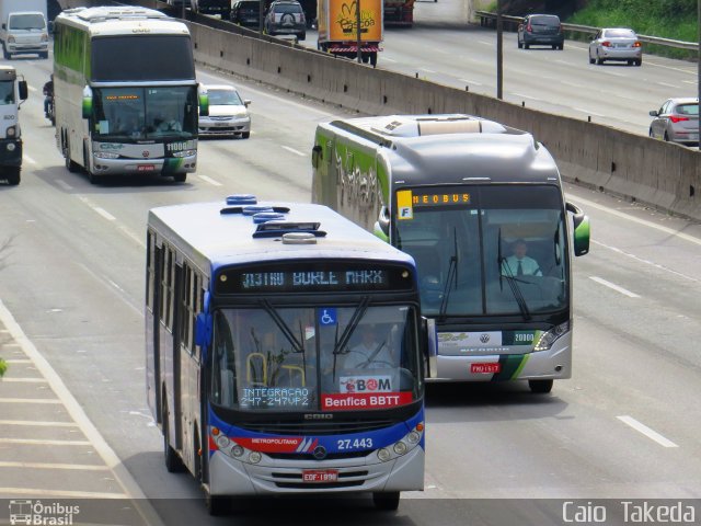 BBTT - Benfica Barueri Transporte e Turismo 27.443 na cidade de Barueri, São Paulo, Brasil, por Caio  Takeda. Número da foto: #4041889.