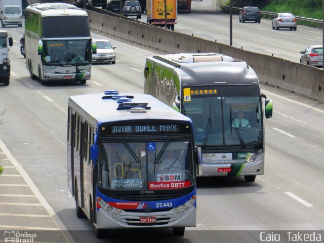 BBTT - Benfica Barueri Transporte e Turismo 27.443 na cidade de Barueri, São Paulo, Brasil, por Caio  Takeda. ID da foto: 4041889.