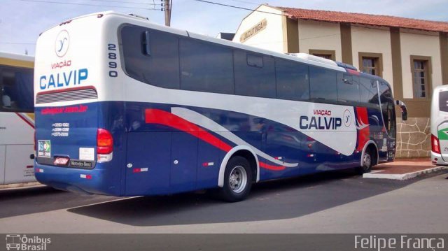 Viação Calvip 2890 na cidade de São Paulo, São Paulo, Brasil, por Felipe França. Número da foto: #4042183.