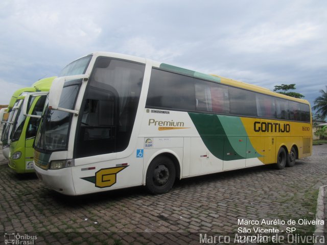 Empresa Gontijo de Transportes 16010 na cidade de São Vicente, São Paulo, Brasil, por Marco Aurélio de Oliveira. ID da foto: 4041353.