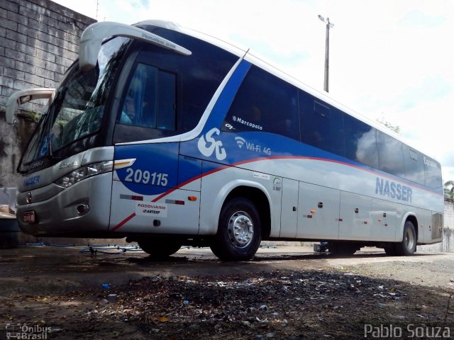 Viação Nasser 209115 na cidade de São Sebastião do Paraíso, Minas Gerais, Brasil, por Pablo Souza. ID da foto: 4044887.