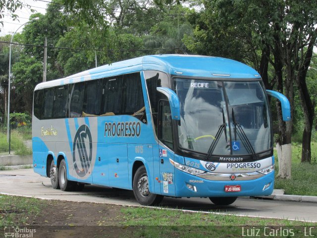 Auto Viação Progresso 6015 na cidade de Recife, Pernambuco, Brasil, por Luiz Carlos de Santana. ID da foto: 4044656.