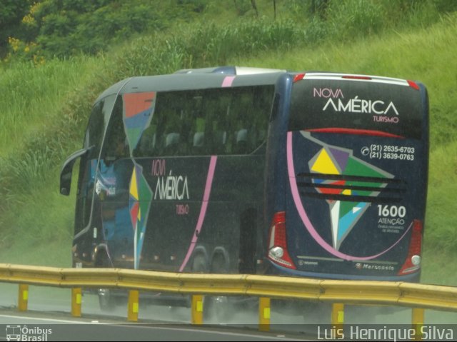 Nova América Turismo 1600 na cidade de Aparecida, São Paulo, Brasil, por Luis Henrique Silva. Número da foto: #4044088.