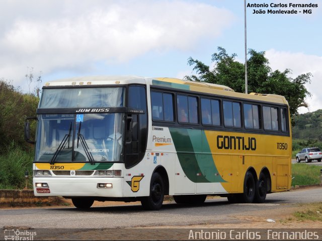 Empresa Gontijo de Transportes 11350 na cidade de João Monlevade, Minas Gerais, Brasil, por Antonio Carlos Fernandes. ID da foto: 4043971.